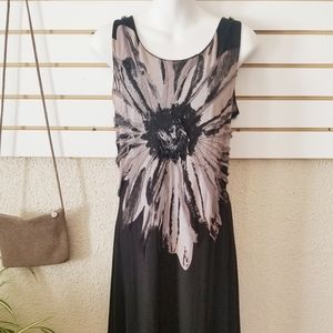 Tribal midi / maxi sleeveless dress size P/S